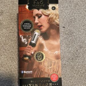 FAO Schwarz Gold and Black Bluetooth Microphone
